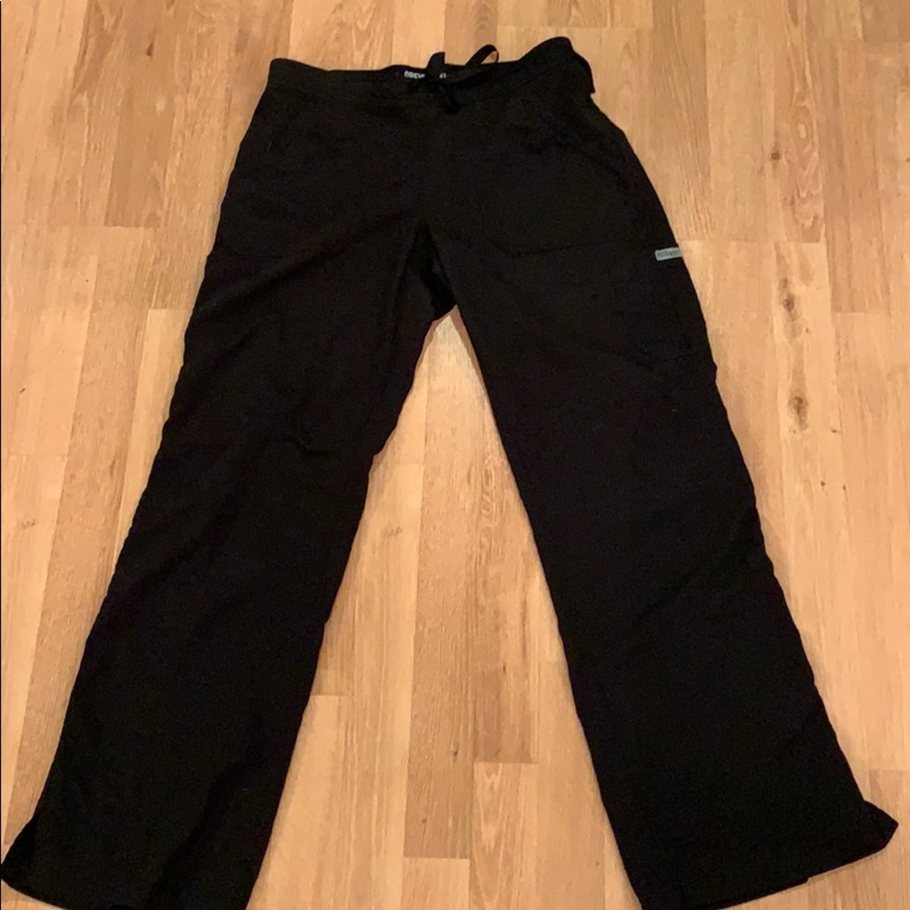 Black scrub pants